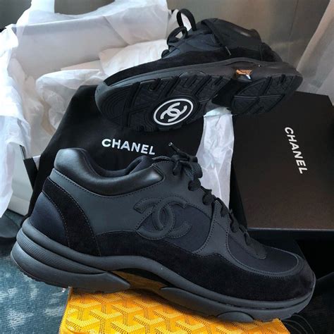 black chanel sneakers men